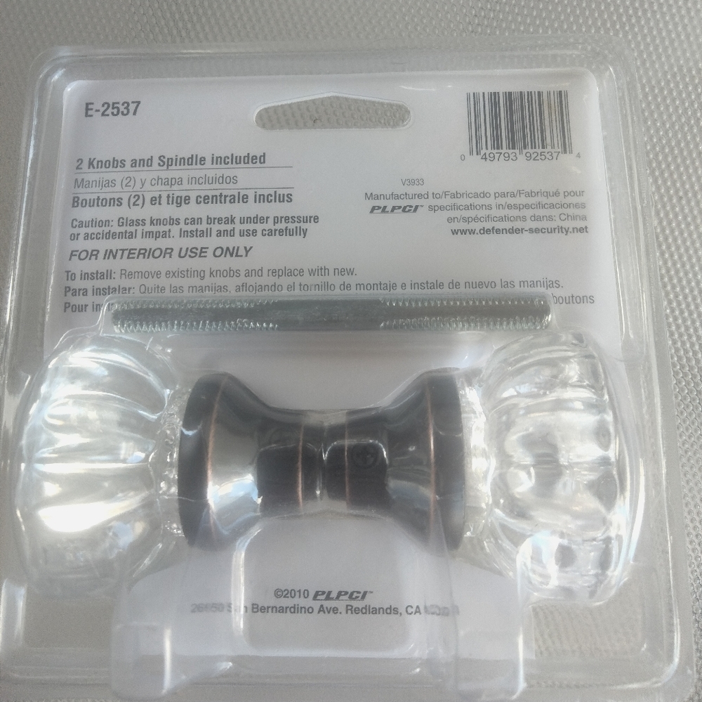 Glass door knobs new - Picture 3 of 4